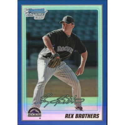 2010 Bowman Chrome Prospects Blue Refractors #BCP92B Rex Brothers AU