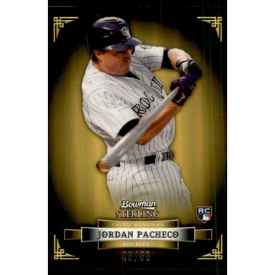 2012 Bowman Sterling Gold Refractors #47 Jordan Pacheco