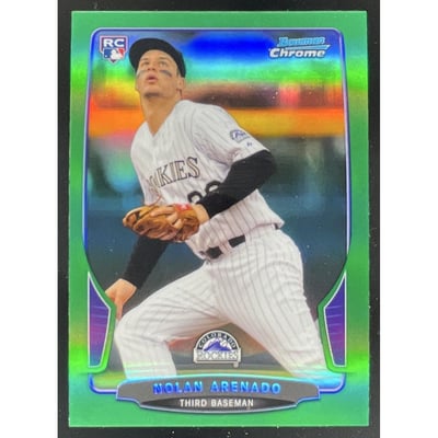 2013 Bowman Chrome Green Refractors #24 Nolan Arenado RC