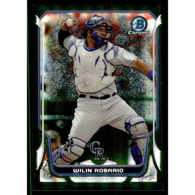 2014 Bowman Chrome Black Static Refractors #153 Wilin Rosario