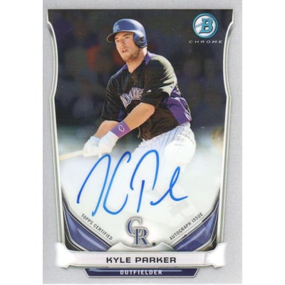 2014 Bowman Chrome Prospect Autographs #BCAPKP Kyle Parker