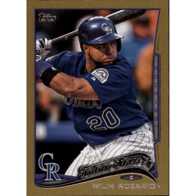 2014 Topps Mini Gold #468 Wilin Rosario