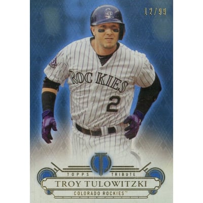 2014 Topps Tribute Blue #6 Troy Tulowitzki