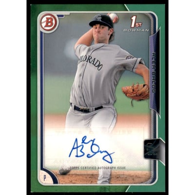 2015 Bowman Prospects Autographs Green #PAAB Alex Balog