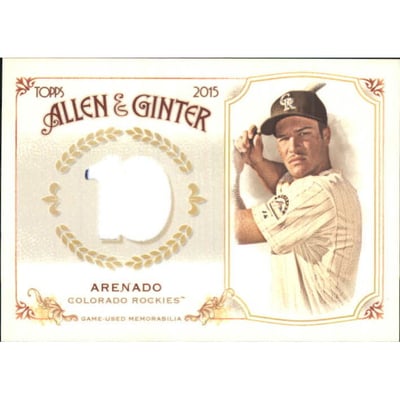 2015 Topps Allen and Ginter Relics #FSRBNA Nolan Arenado B