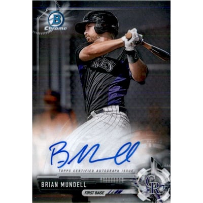2017 Bowman Chrome Prospect Autographs #CPABM Brian Mundell