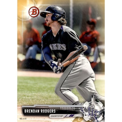2017 Bowman Draft 5x7 Gold #BD157 Brendan Rodgers