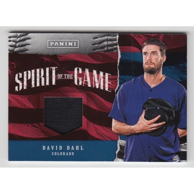2017 Panini Father's Day Spirit of the Game Memorabilia #25 David Dahl