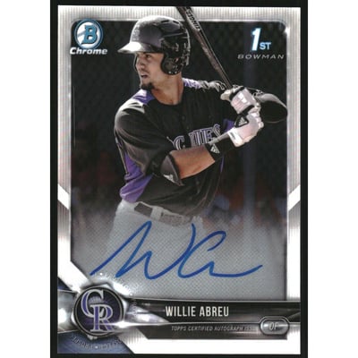 2018 Bowman Chrome Prospect Autographs #CPAWA Willie Abreu