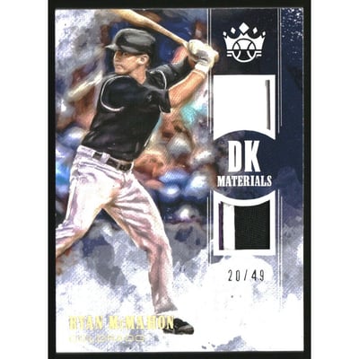 2018 Diamond Kings DK Materials Holo Gold #15 Ryan McMahon/49