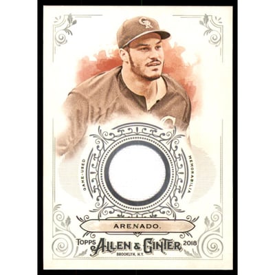 2018 Topps Allen and Ginter Relics #FSRBNA Nolan Arenado B