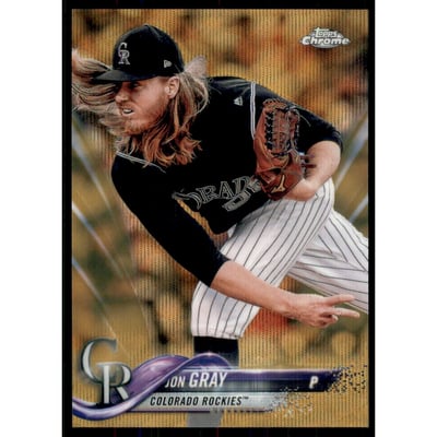 2018 Topps Chrome Gold Wave Refractors #171 Jon Gray