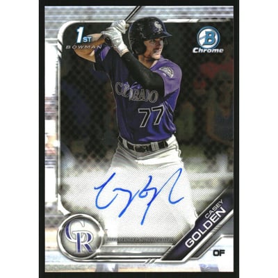 2019 Bowman Chrome Prospect Autographs #CPACG Casey Golden