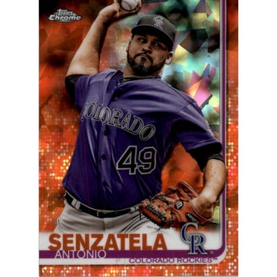 2019 Topps Chrome Sapphire Orange #181 Antonio Senzatela