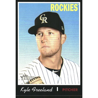 2019 Topps Heritage Black Border #253 Kyle Freeland