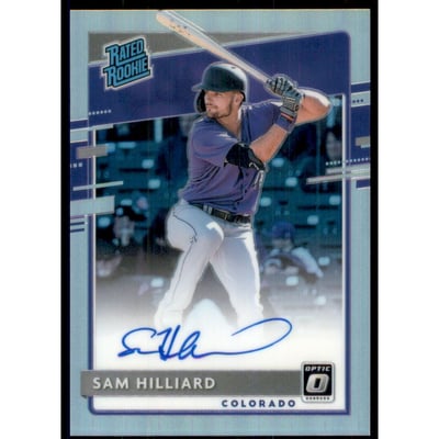 2020 Donruss Optic Rated Rookies Signatures Holo #37 Sam Hilliard