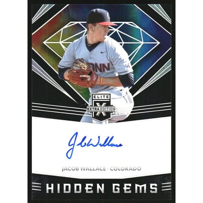 2020 Elite Extra Edition Hidden Gems Autographs #24 Jacob Wallace