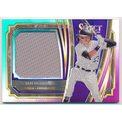 2020 Select Rookie Jumbo Swatch Prizms Tri-Color #12 Sam Hilliard