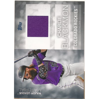 2020 Topps Major League Materials #MLMCB Charlie Blackmon