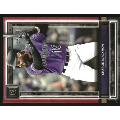 2020 Topps Museum Collection Ruby #29 Charlie Blackmon