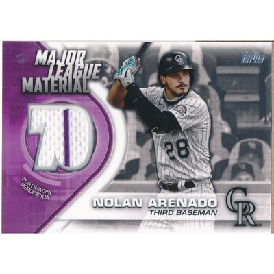 2021 Topps Major League Material Relics #MLMNA Nolan Arenado