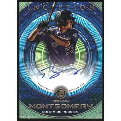 2022 Bowman Inception Autographs Blue #PABM Benny Montgomery