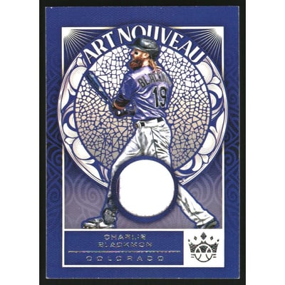 2022 Diamond Kings Art Nouveau Relics #20 Charlie Blackmon