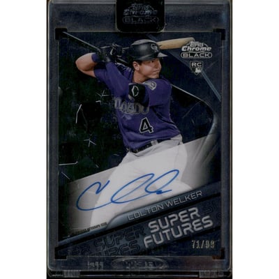 2022 Topps Chrome Black Super Futures Autographs #SFACW Colton Welker
