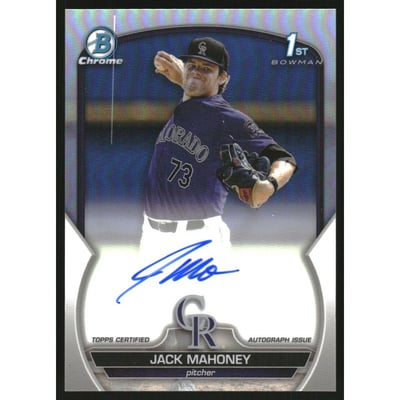 2023 Bowman Chrome Draft Autographs Refractors #CDAJM Jack Mahoney