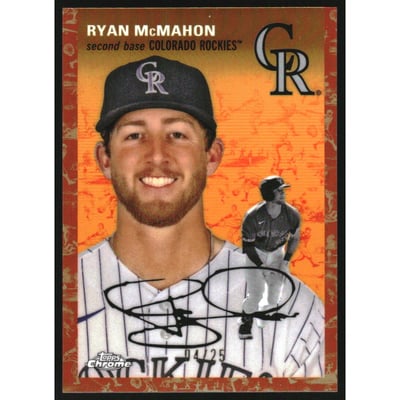 2023 Topps Chrome Platinum Anniversary Platinum Toile White Orange Refractors #284 Ryan McMahon