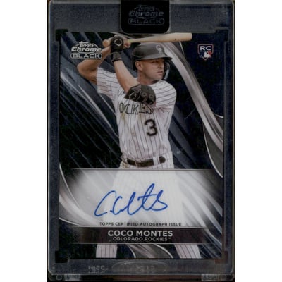 2024 Topps Chrome Black Autographs #CBACMON Coco Montes