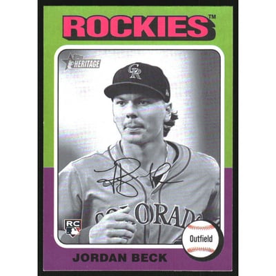 2024 Topps Heritage Black and White Image #717 Jordan Beck