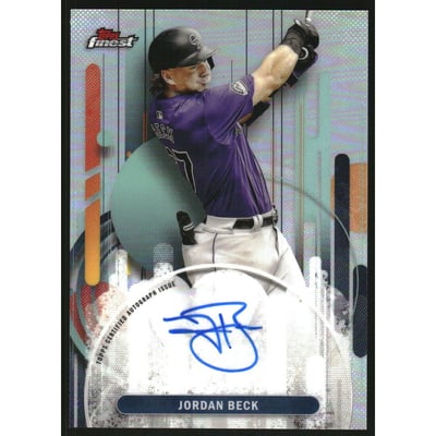2025 Finest Autographs Refractors #FAJB Jordan Beck