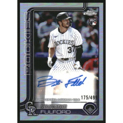 2025 Topps Chrome Update Autographs Refractors #ACBF Braxton Fulford