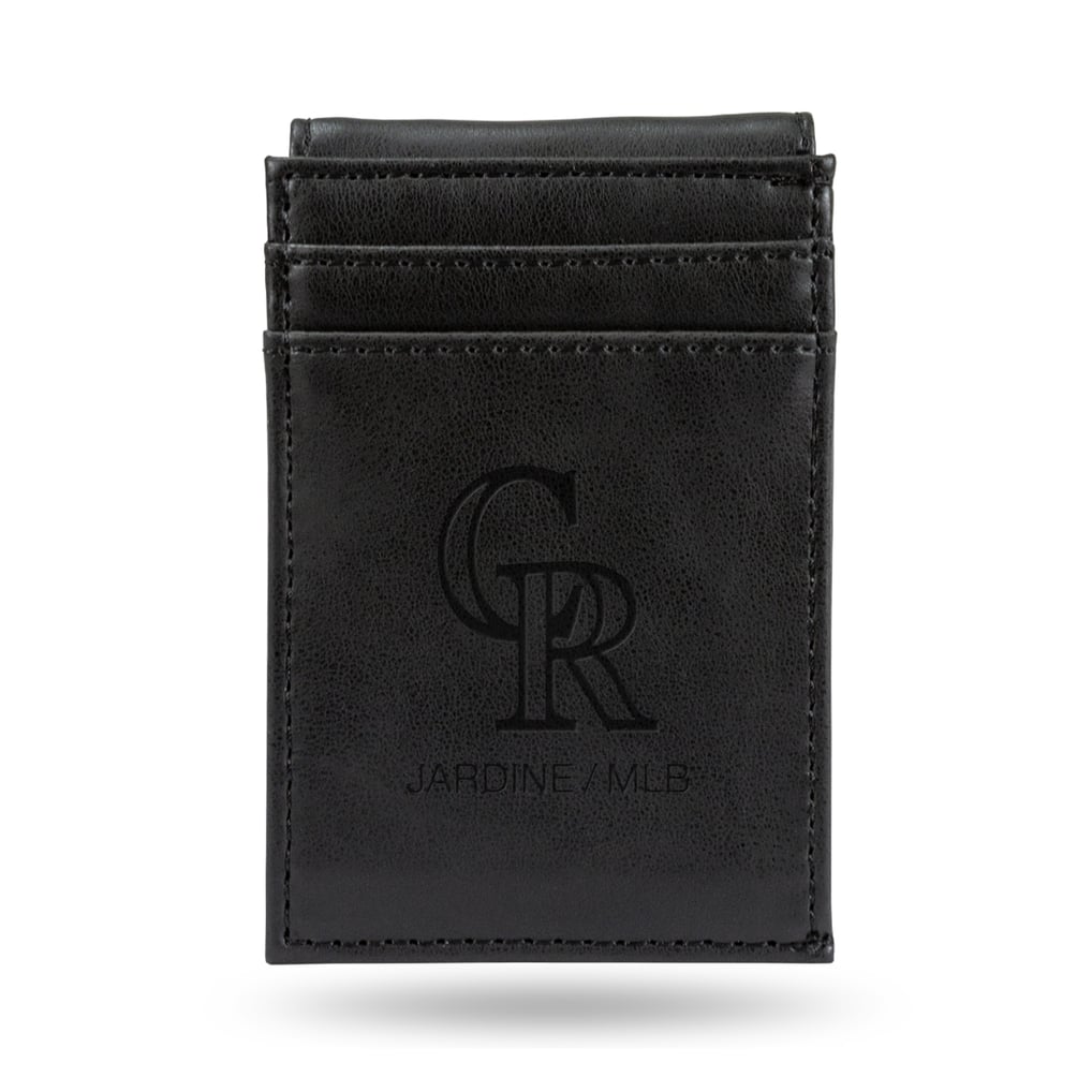 Colorado Rockies Front Pocket Wallet - Black