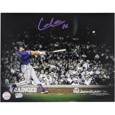 Cole Carrigg Colorado Rockies Autographed Fanatics Authentic 11" x 14" Home Run Spotlight Photograph