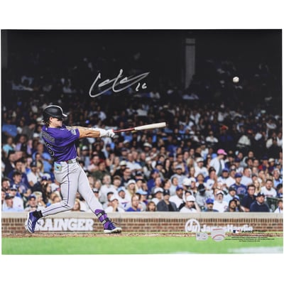 Cole Carrigg Colorado Rockies Autographed Fanatics Authentic 16" x 20" Home Run Photograph