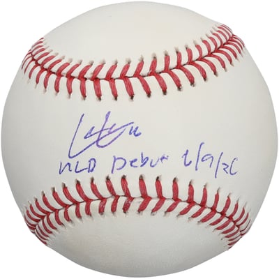 Cole Carrigg Colorado Rockies Autographed Fanatics Authentic Baseball with "MLB Debut 6/9/26" Inscription