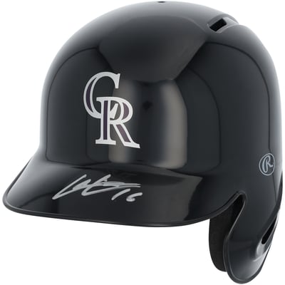 Cole Carrigg Colorado Rockies Autographed Fanatics Authentic Mini Batting Helmet