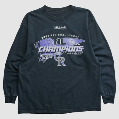 Colorado Rockies 2007 Long Sleeve T-shirt - Black - S by Fanatics Real Vintage