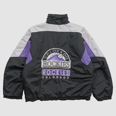 Colorado Rockies 90s Jacket - Black - M by Fanatics Real Vintage