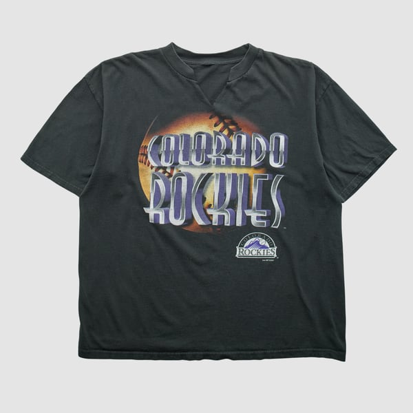 Colorado Rockies 90s T-shirt - Black - XL by Fanatics Real Vintage