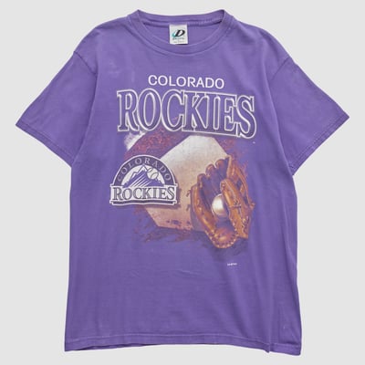 Colorado Rockies Dynasty 2001 T-shirt - Purple - M by Fanatics Real Vintage