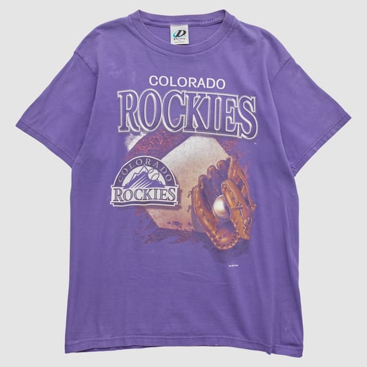 Colorado Rockies Dynasty 2001 T-shirt - Purple - M by Fanatics Real Vintage