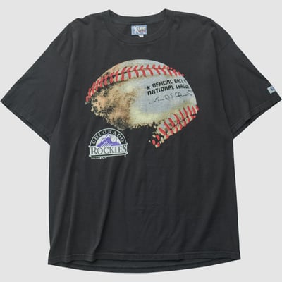 Colorado Rockies Lee Apparel 1995 T-shirt - Black - 2XL by Fanatics Real Vintage