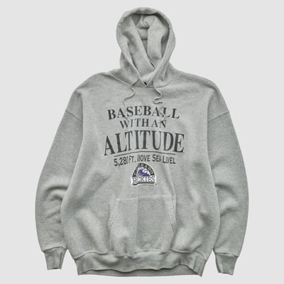Colorado Rockies Lee Apparel 2007 Hooded Pullover Sweatshirt - Heather Gray - XL by Fanatics Real Vintage