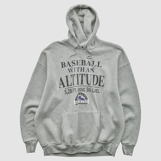 Colorado Rockies Lee Apparel 2007 Hooded Pullover Sweatshirt - Heather Gray - XL by Fanatics Real Vintage
