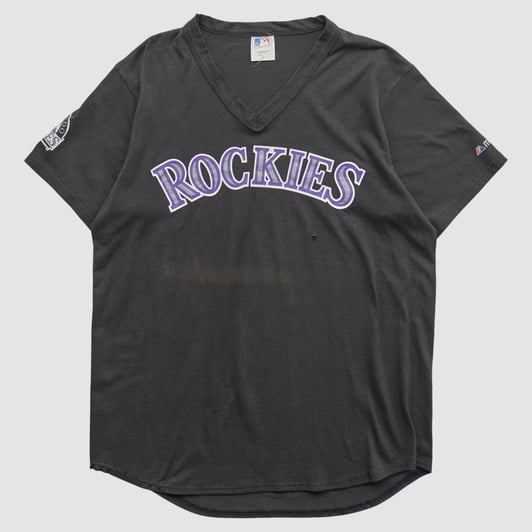 Colorado Rockies Majestic 2000s T-shirt - Black - L by Fanatics Real Vintage