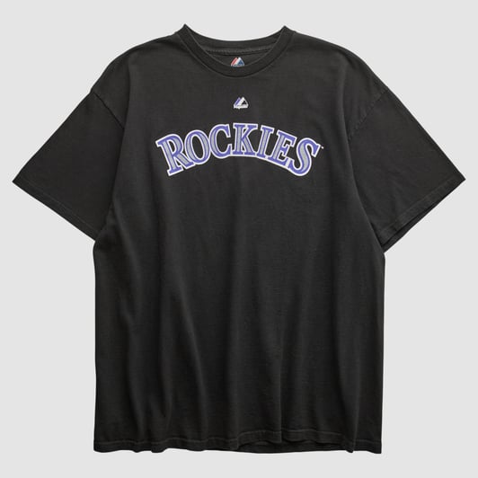 Colorado Rockies Majestic 2010s T-shirt - Black - M by Fanatics Real Vintage