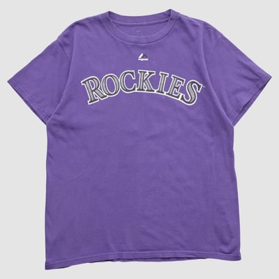 Colorado Rockies Majestic 2010s T-shirt - Purple - S by Fanatics Real Vintage